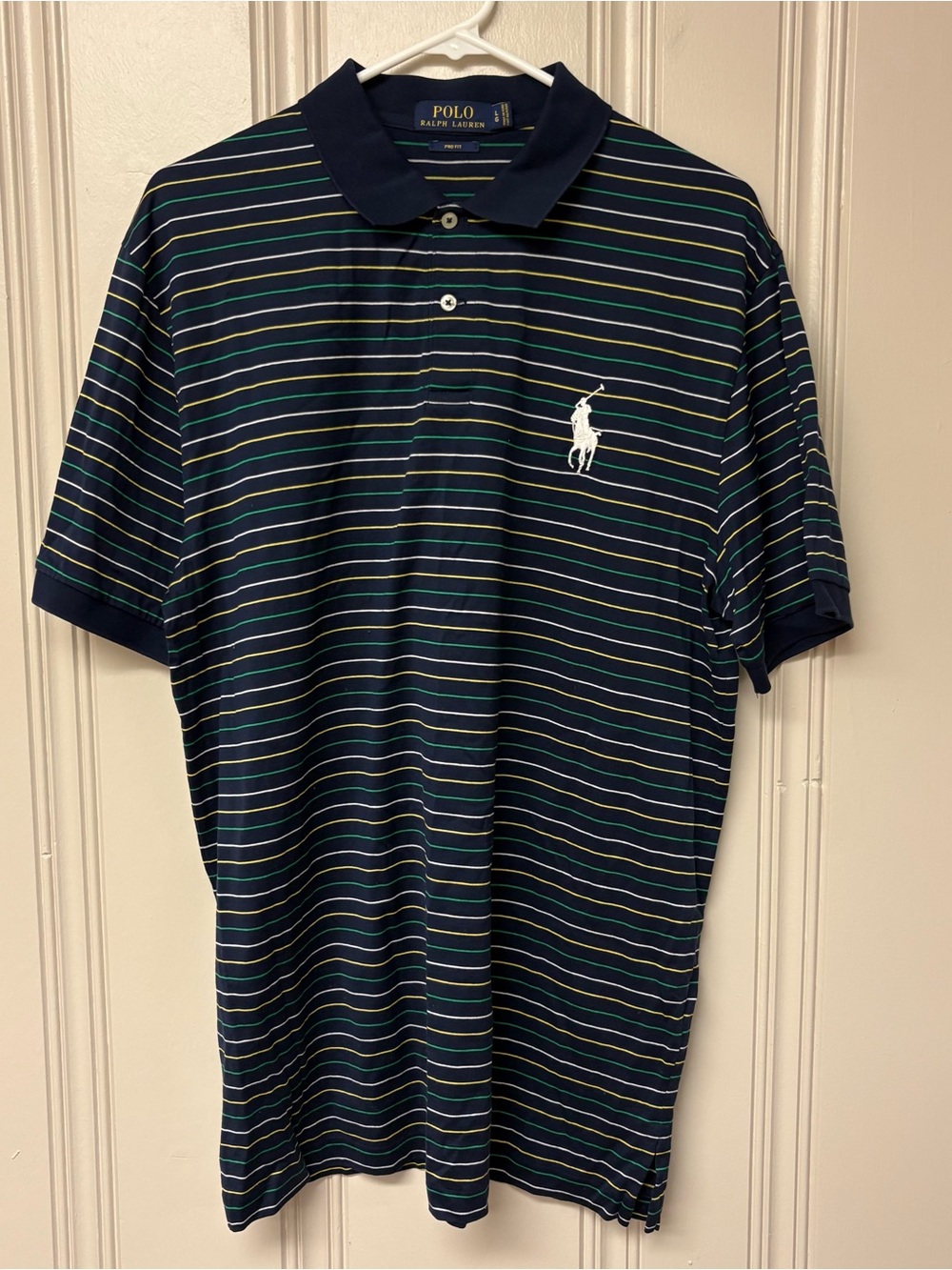 Polo Ralph Lauren Men’s L Pro Fit Pima Cotton Striped Polo 0266